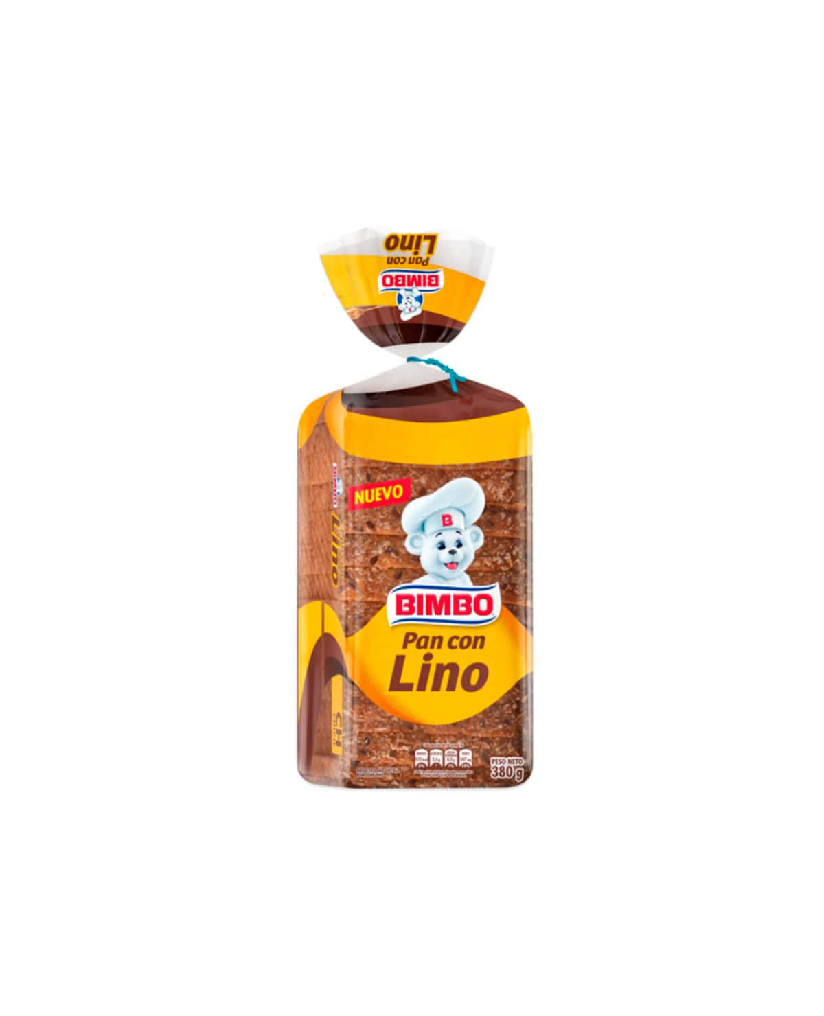 Pan Bimbo con Lino 380 Gr